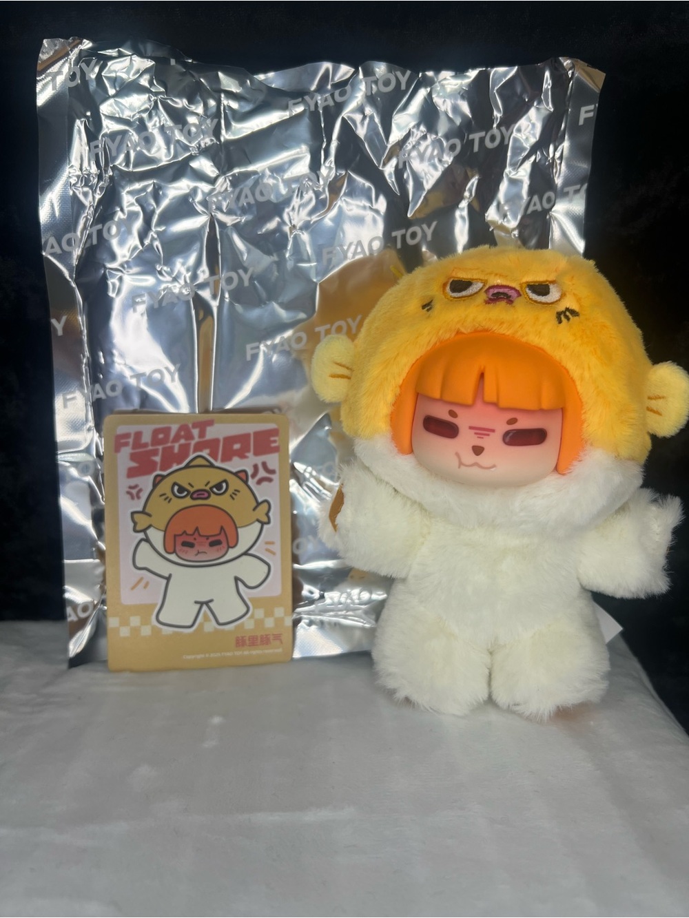 Yokiki Floating Coast Series Plush - “Grumpy Mood” Yellow Puffer Fish Outfit